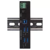 EXSYS EX-11244HMS USB 3.2 Gen 1 Type-B 4 prievadų USB šakotuvas, 5 Gbit/s, juodas