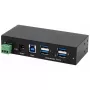 EXSYS EX-11244HMS USB 3.2 Gen 1 Type-B 4 prievadų USB šakotuvas, 5 Gbit/s, juodas