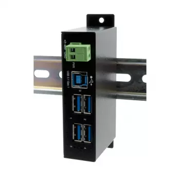 USB 3.2 Gen1 4 prievadų šakotuvas EXSYS EX-1504HMS, metalinis korpusas