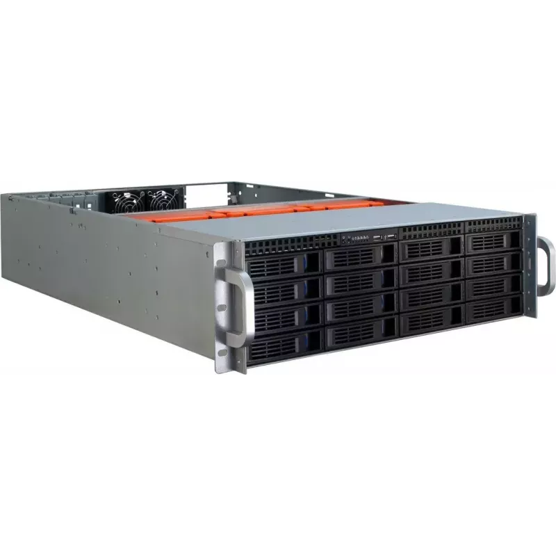 Serverinis korpusas Inter-Tech 3U-3416 Rack Black