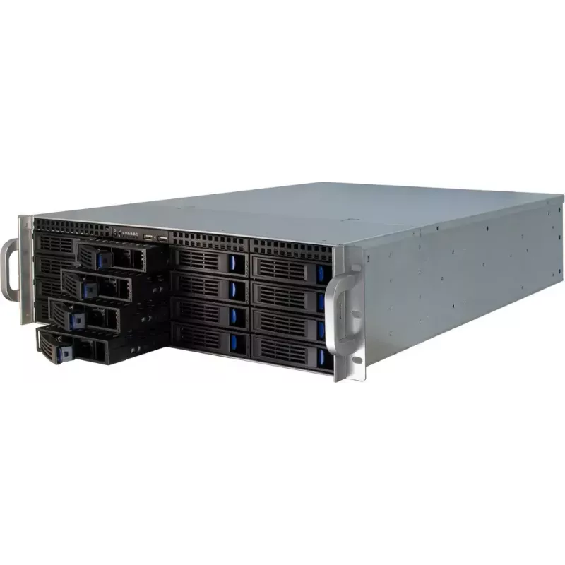 Serverinis korpusas Inter-Tech 3U-3416 Rack Black