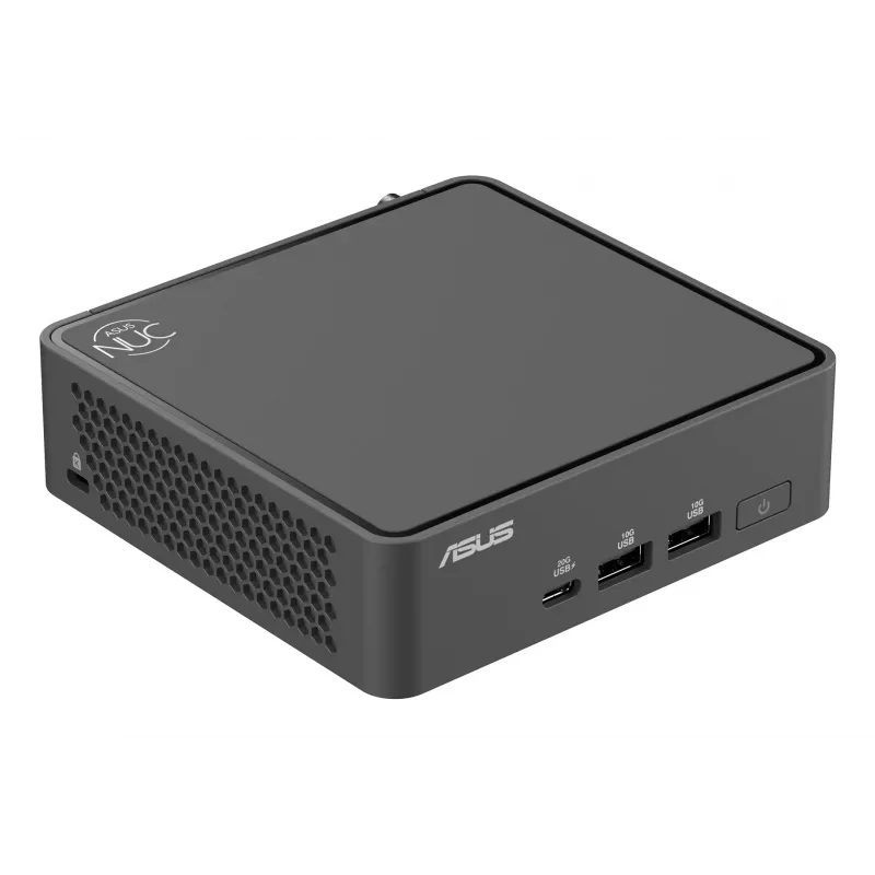 Mini PC barebone ASUS NUC 15 Pro Black 240H — Intel Core Ultra 7 240H, DDR5 iki 96 GB, M.2 SSD iki 8 TB, Wi‑Fi 7, Bluetooth 5.4