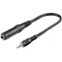 Ausinių adapteris Goobay 3.5 mm kištukas – 6.35 mm lizdas 0.2 m