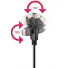 HDMI kabelis Wentronic 61292 5 m, Type A kištukas/kištukas, 10.2 Gbit/s, juodas