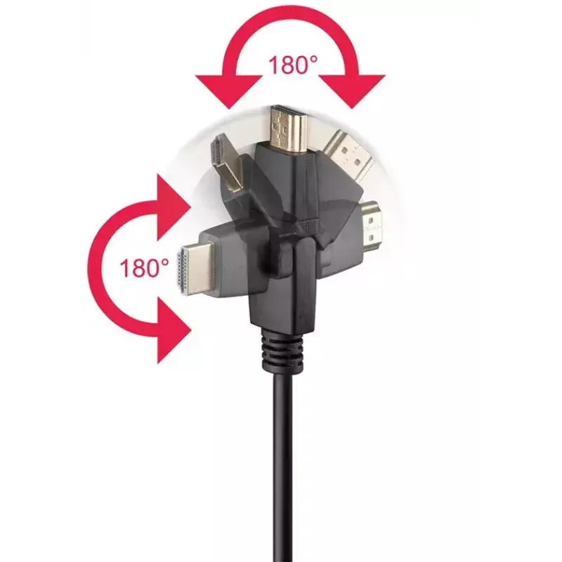 HDMI kabelis Wentronic 61292 5 m, Type A kištukas/kištukas, 10.2 Gbit/s, juodas