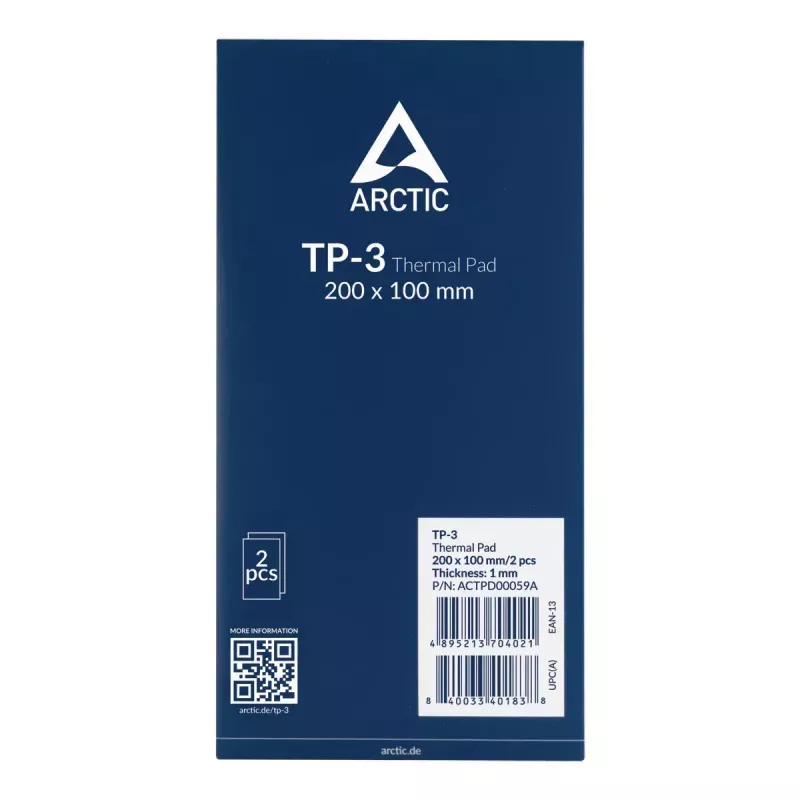 Termo padas ARCTIC TP-3 Premium Performance 200x100 mm 1 mm Mėlynas