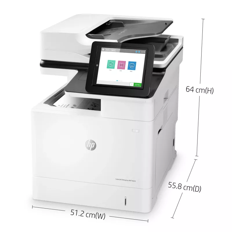 HP LaserJet Enterprise MFP M635h, lazerinis, nespalvotas spausdinimas, 1200 x 1200 DPI, kopijavimas nespalvotas, A4, juoda, balta