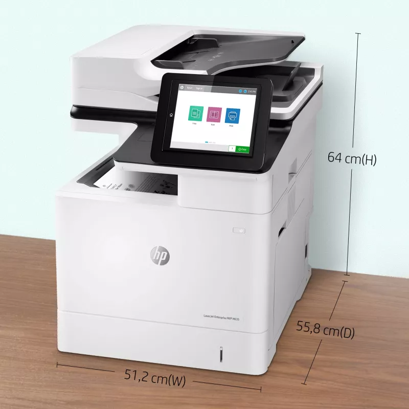 HP LaserJet Enterprise MFP M635h, lazerinis, nespalvotas spausdinimas, 1200 x 1200 DPI, kopijavimas nespalvotas, A4, juoda, balta