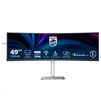 Philips 5000 serijos 49B2U5900C/00 monitorius 124 cm (48,8 col.) 5120 x 1440 pikselių Dual QHD LCD juodas