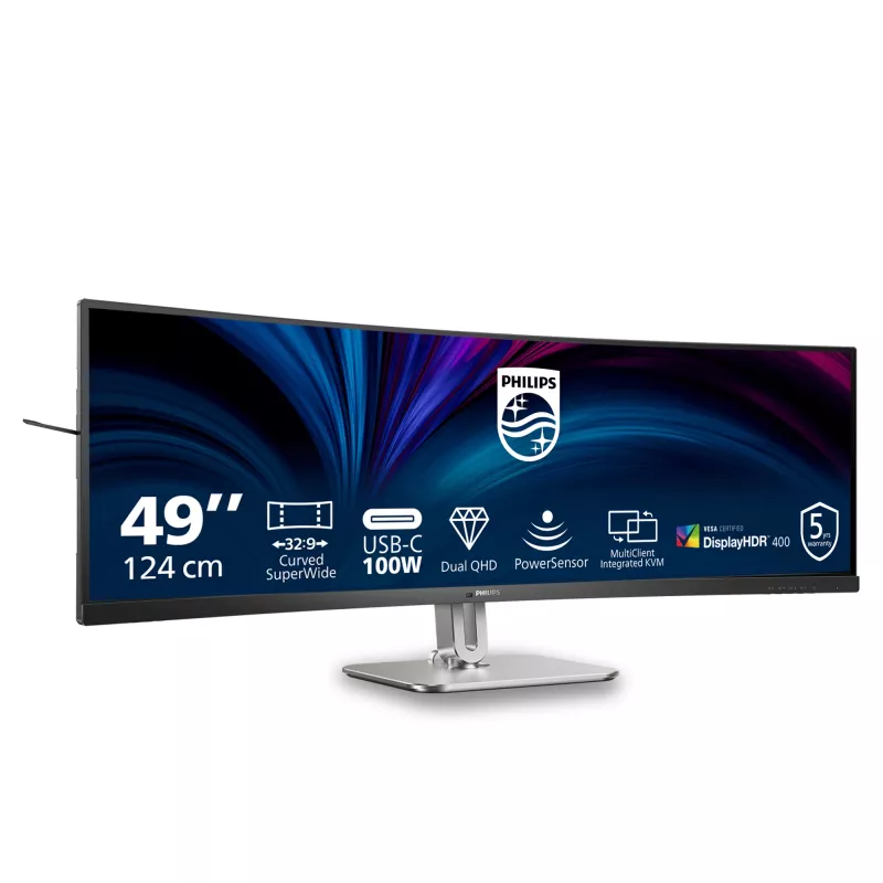 Philips 5000 serijos 49B2U5900C/00 monitorius 124 cm (48,8 col.) 5120 x 1440 pikselių Dual QHD LCD juodas