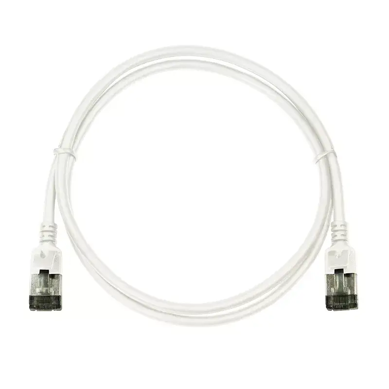 Tinklo kabelis LogiLink Ultraflex SlimLine RJ-45 Cat6a 1 m Baltas
