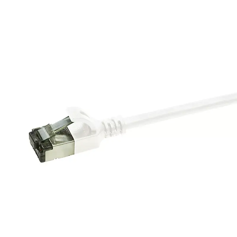 Tinklo kabelis LogiLink Ultraflex SlimLine RJ-45 Cat6a 1 m Baltas