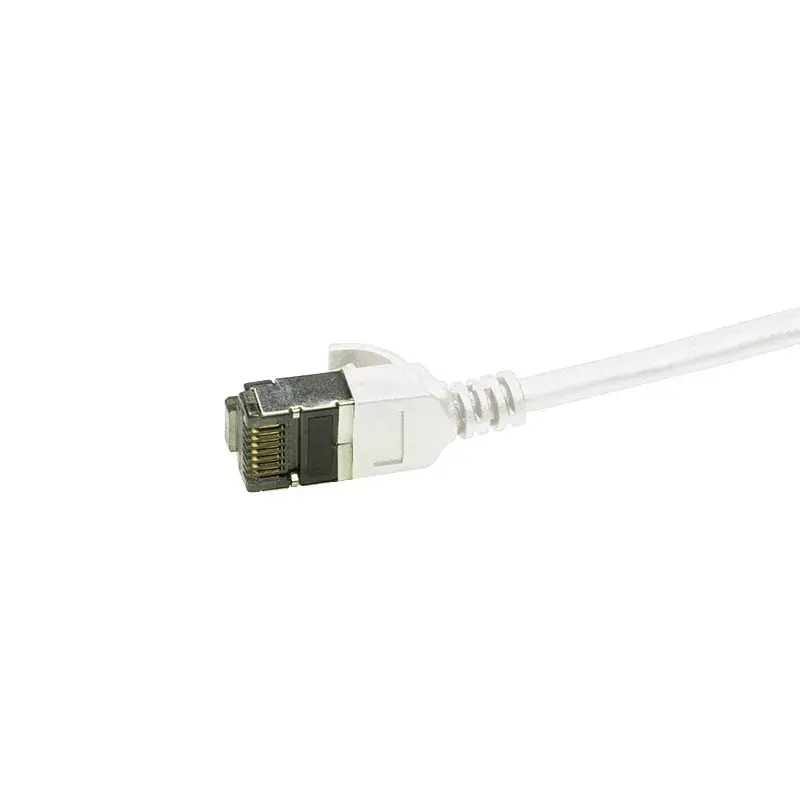 Tinklo kabelis LogiLink Ultraflex SlimLine RJ-45 Cat6a 1 m Baltas