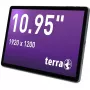 TERRA PAD 1007 10,95 colio (27,8 cm) planšetinis kompiuteris, IPS 1920x1200, MediaTek MTK6789V aštuonių branduolių, 8 GB RAM, 256 GB, LTE, Wi-Fi 5, Bluetooth 4.2, GPS, Android 14, baltas