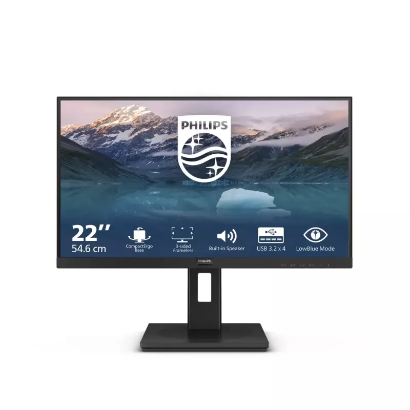 Philips 222S9JML/00 monitor 54,6 cm (21,5 colio) 1920 × 1080 pikselių Full HD LCD juodas