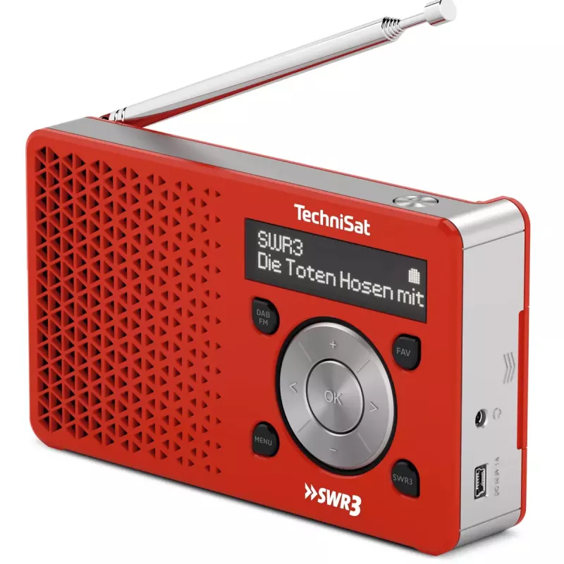 Asmeninis radijo imtuvas TechniSat DigitRadio 1 Raudonai Balta