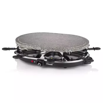 Princess 162720 Raclette 8 ovalinis akmeninis grilio stalas 1200 W 8 keptuvėlės
