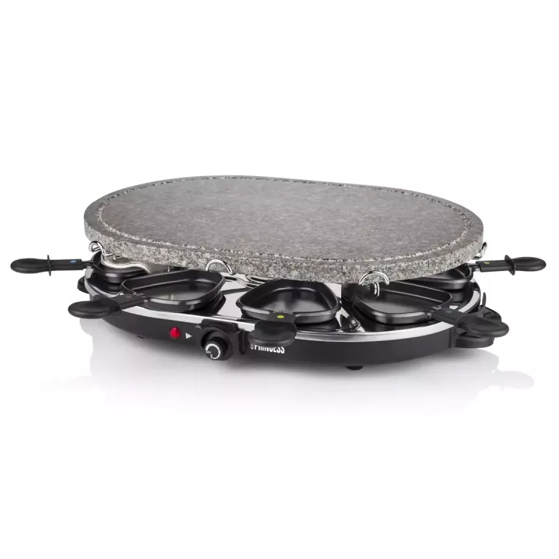 Princess 162720 Raclette 8 ovalinis akmeninis grilio stalas 1200 W 8 keptuvėlės