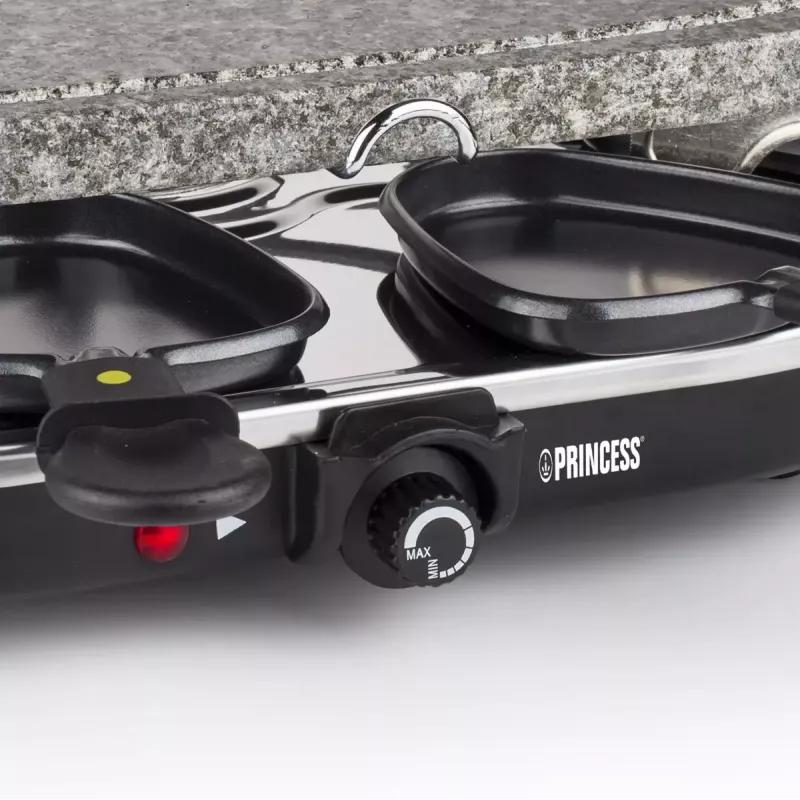 Princess 162720 Raclette 8 ovalinis akmeninis grilio stalas 1200 W 8 keptuvėlės