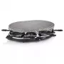 Princess 162720 Raclette 8 ovalinis akmeninis grilio stalas 1200 W 8 keptuvėlės