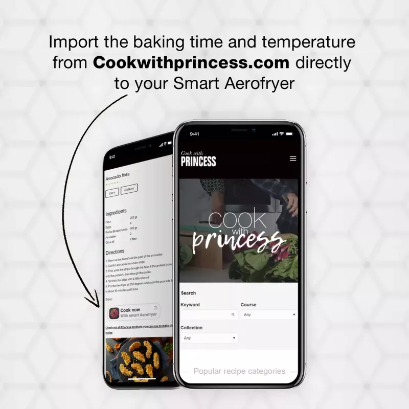 Oro gruzdintuvė Princess 182037 Smart Aerofryer