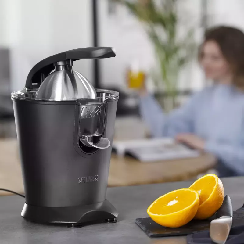 Sulčiaspaudė Princess 01.201853.01.001 Black Steel 160W nerūdijantis plienas