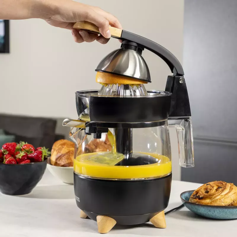 Citrusinė spaudė Princess 201862 juoda permatoma 1L 300W
