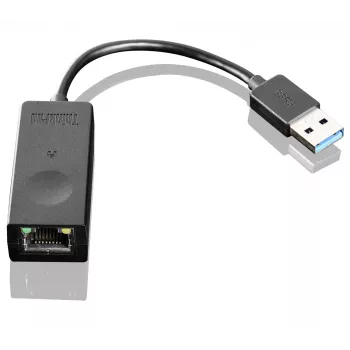 Lenovo ThinkPad USB 3.0 Ethernet adapteris, pilno dydžio RJ-45 jungtis su būsenos indikatoriais (03X6840 / 4X90E51405)