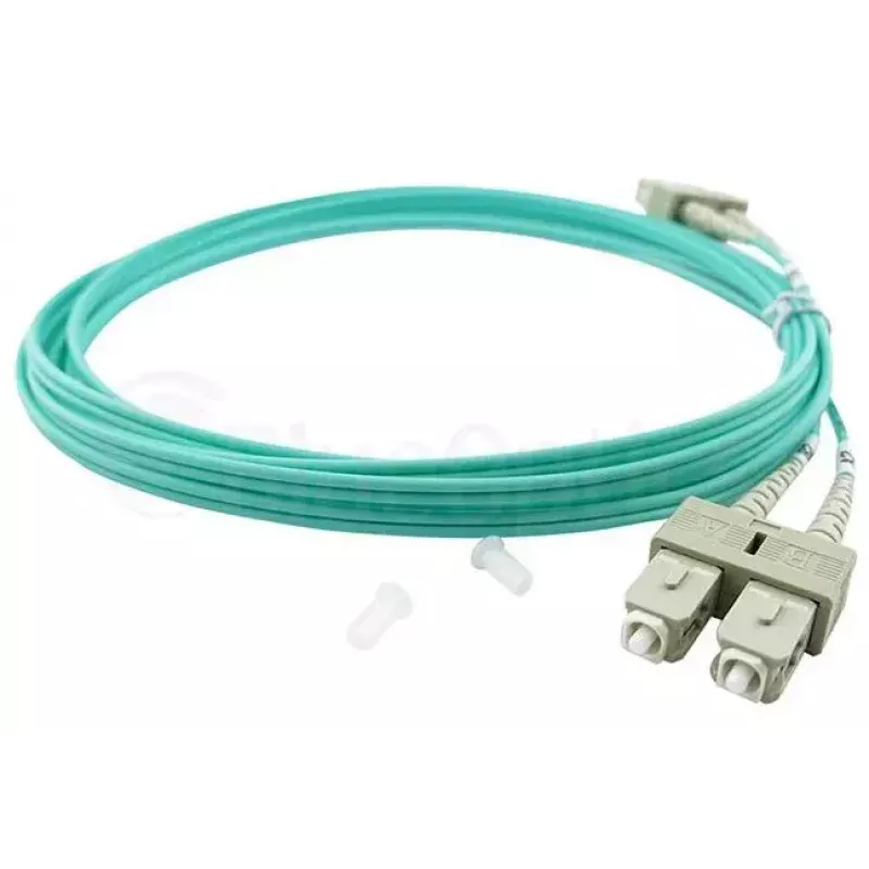 BlueOptics 055702T512000015M-BO Duplex šviesolaidinis komutacinis kabelis, LC/UPC–SC/UPC, OM3 50/125 µm, 15 m, smėlio spalvos