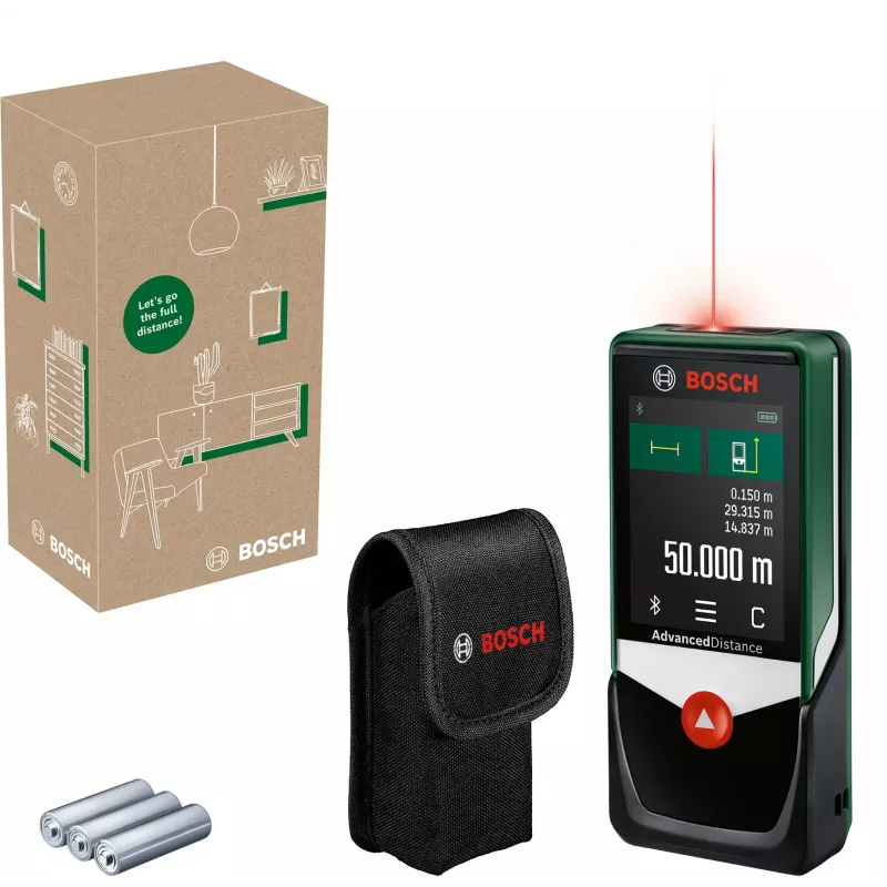 Bosch AdvancedlDistance 50C Lazerinis nuotolio matuoklis, daugiaspalvis, 50 m