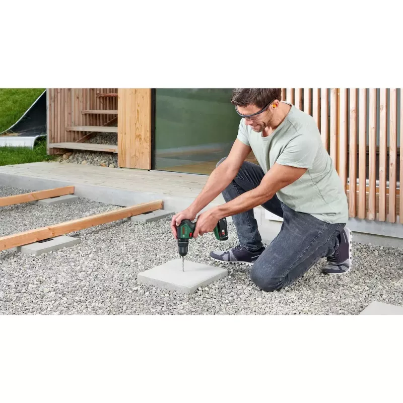 Bosch UniversalImpact 18V-60 belaidis plaktukinis gręžtuvas 1900 RPM, be raktelio, 1,3 kg, juoda, žalia