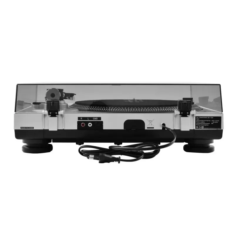 Pavarų diržo DJ patefonas Omnitronic BD-1350 Sidabrinis