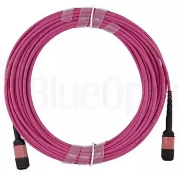 Skaidulinis optinis kabelis BlueOptics 106283-7001-BO MTP 4xLC OM4 1 m Rožinis