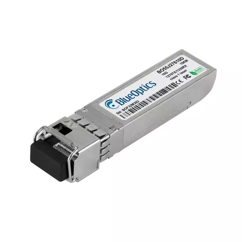 SFP+ skaidulinis modulis BlueOptics 10GB-BX10-U-BO aliuminio korpuse