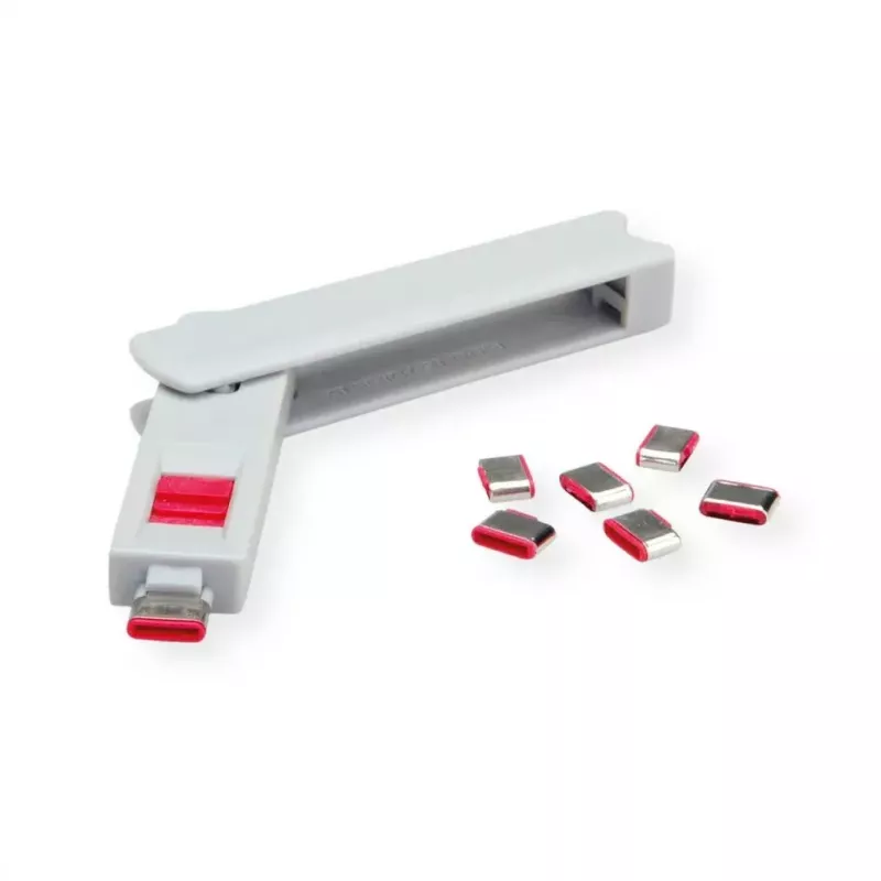 USB Type-C prievadų blokavimo raktų rinkinys ROLINE 11.02.8334 (10 vnt.)