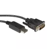 DisplayPort kabelis ROLINE DP-DVI (24+1) LSOH M/M 3m