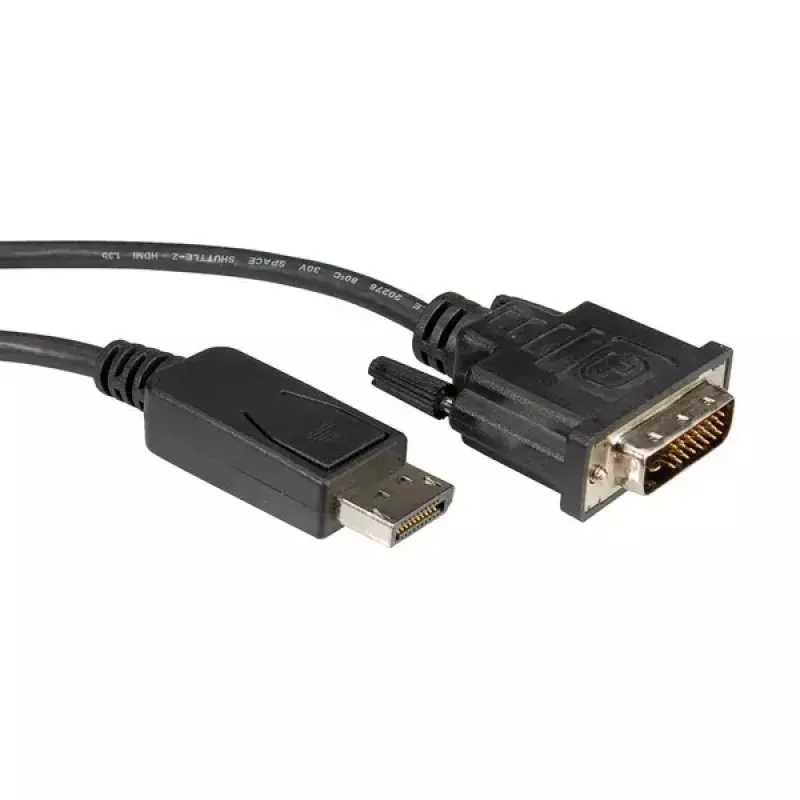 DisplayPort kabelis ROLINE DP-DVI (24+1) LSOH M/M 3m