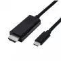 USB Type-C į HDMI laidas ROLINE 11045843 5m Juodas