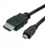 HDMI laidas ROLINE 11445581 2 m HDMI A tipas (standartinis) kištukas – HDMI D tipas (mikro) kištukas juodas