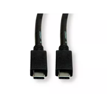 USB laidas ROLINE GREEN 11.44.9056 USB 3.2 Gen 2 1m USB-C juodas