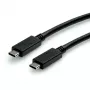 USB laidas ROLINE GREEN 11.44.9056 USB 3.2 Gen 2 1m USB-C juodas