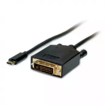 VAIZDO KABELIO ADAPTERIS VALUE 11.99.5831 1 m USB C DVI juodas
