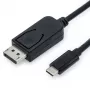 VALUE 11.99.5846 2 m USB Type-C į DisplayPort adapteris, juodas