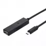 Aktyvus USB 2.0 ilginimo kabelis VALUE 12.99.1114 (USB A lizdas – USB C kištukas, 20 m, juodas)