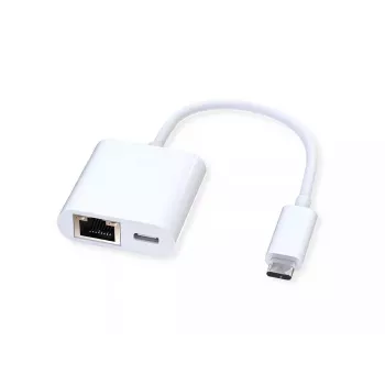 Lyties keitiklis ROLINE 12.02.1100 USB 3.2 Gen 2 Type C – RJ-45 baltas