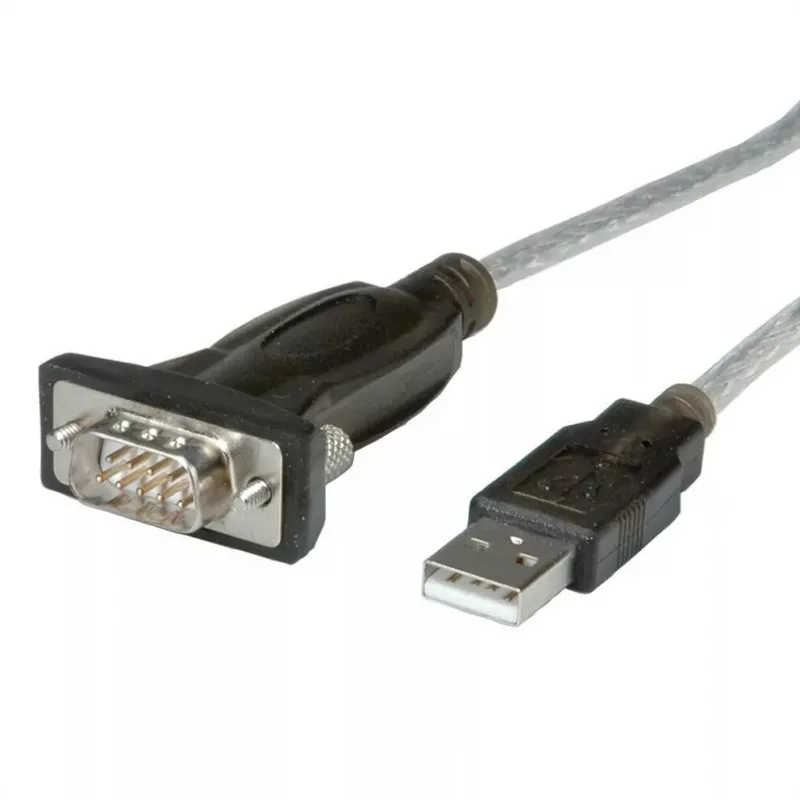 ROLINE 12021163 nuoseklusis kabelis pilka 1,8 m USB A tipo – DB-9