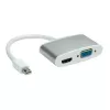 Adapteris Mini DisplayPort – HDMI/VGA ROLINE 12.03.3161