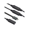 ROLINE USB aktyvus ilginimo laidas 12.04.1068 USB 3.2 Gen 1 20 m USB C USB A juodas