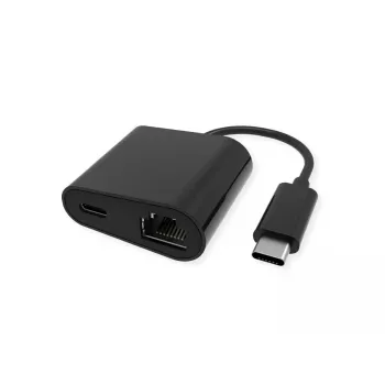 VALUE 12.99.1118 Ethernet tinklo kortelė, USB Type-C, Juoda
