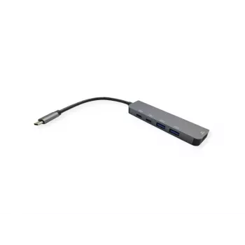 VALUE 12.99.1137 Laptop Dock, laidinis USB 3.2 Gen 1 Type-C, juodai pilkas